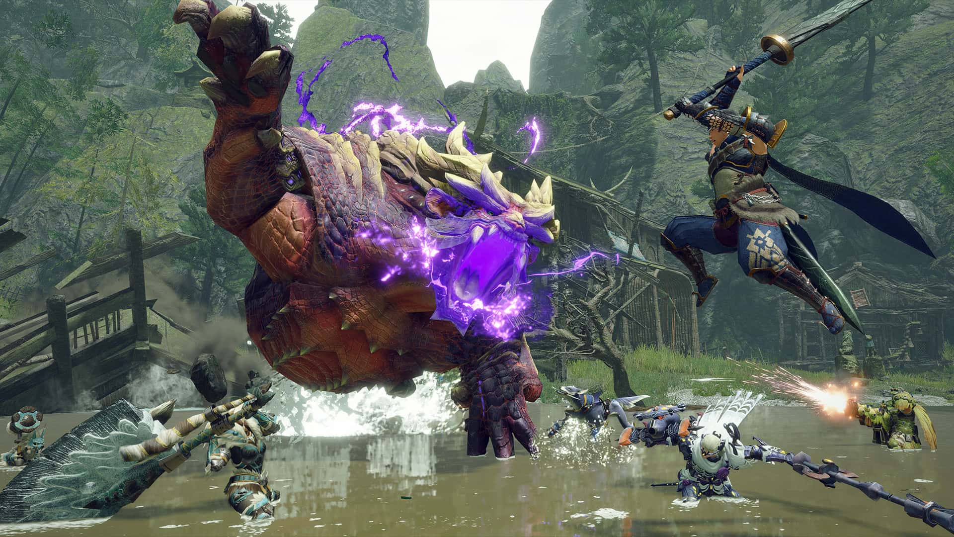 怪物猎人崛起 曙光 MONSTER HUNTER RISE 豪华中文版游戏封面